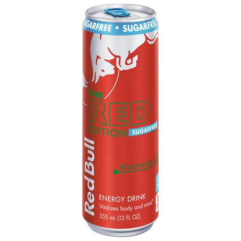 Red Bull Red Edition Sugar Free Energy Drink Watermelon 114mg Caffeine Super 1 Foods