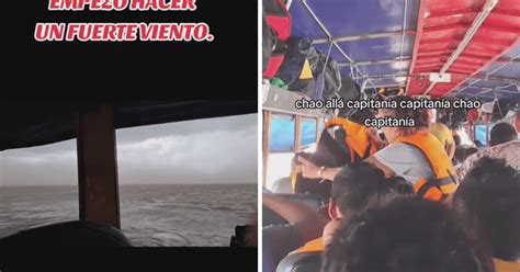 Viral TikTok Pucallpa Gran tormenta desató pánico en embarcación