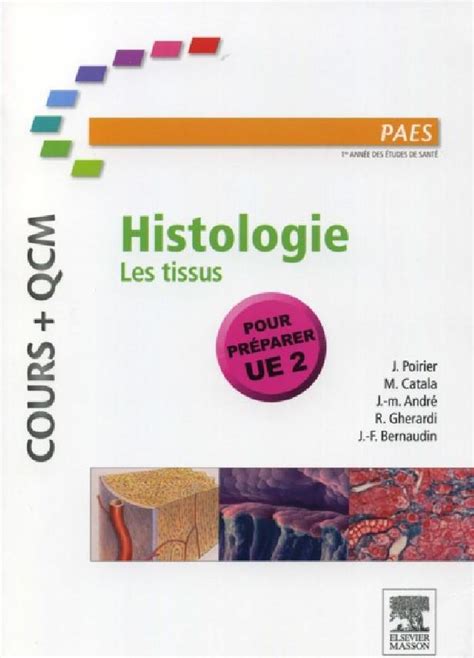 Livre Cours Qcm Histologie Les Tissus