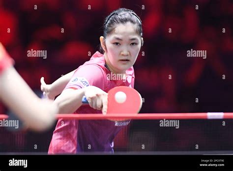 Singapore Singapore 14th Mar 2023 Miyuu Kihara Jpn Table Tennis Wtt Singapore Smash 2023