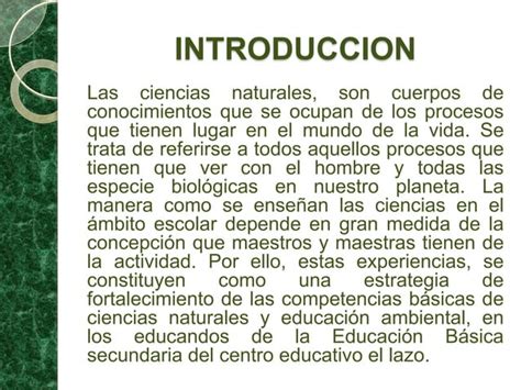 Actividades Pedagogicas Ciencias Naturales Y Educacion Ambiental Ceel