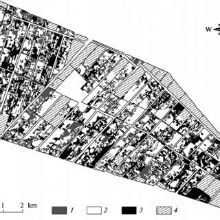 Map of the soil salinization trends in 1983–1989: (1) desalinization ...