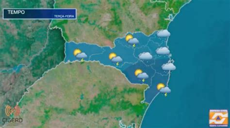 V Deo Previs O Do Tempo Para Santa Catarina Ter A Feira De