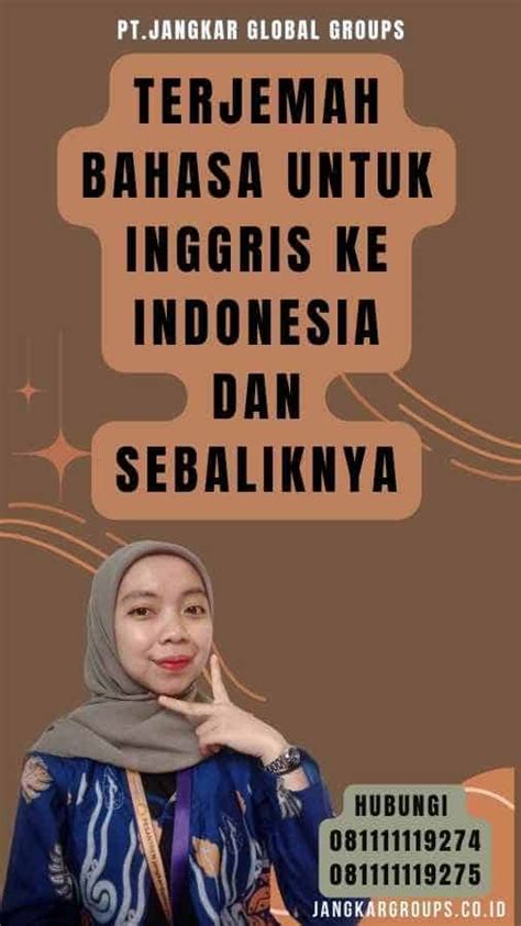 Terjemah Bahasa Untuk Inggris Ke Indonesia Dan Sebaliknya Jangkar