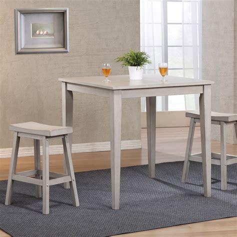 Winners Only Carmel Grey 36 Square Tall Table Dct33636g Portland