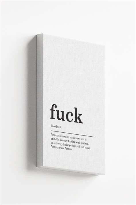 Fuck Definition Canvas Artdesign