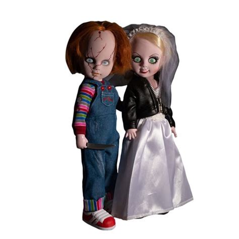 Living Dead Dolls Childs Play Chucky And Tiffany Doll Set Mezco Toyz