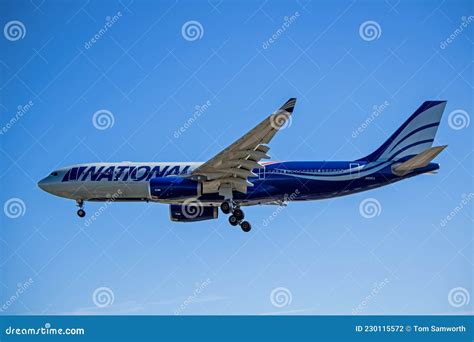 National Airlines Airbus A330 200 Side View Editorial Photography
