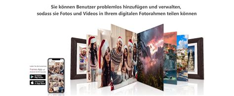 Byybuo Zoll Wlan Digitaler Bilderrahmen Ips Touchscreen