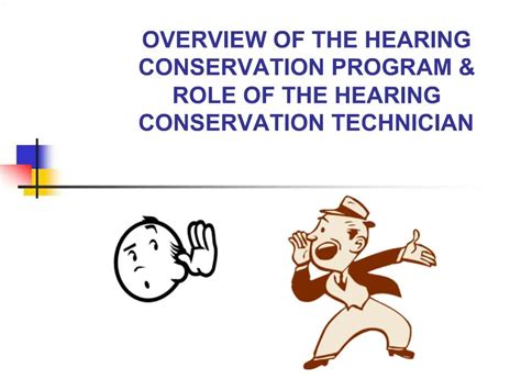 Ppt Overview Of The Hearing Conservation Program Role Of The Hearing