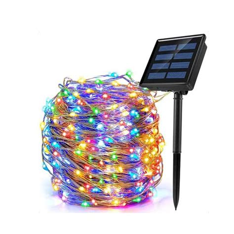 Guia De Luces Led Guirnalda 200 Luciernagas Solares Exterior Mercado Lider