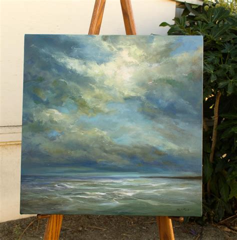 Sheila Finch Ocean Sky Oil Painting For Sale At 1stdibs