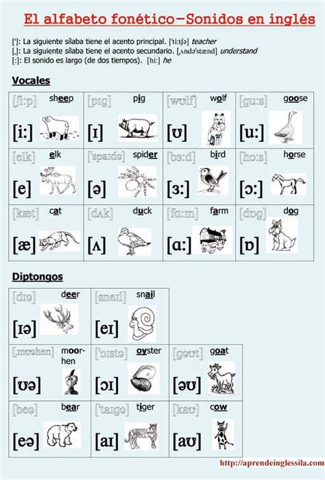 Alfabeto Fonético Sonidos Del Inglés Vocales Y Diptongos English Class English Lessons Learn