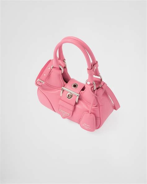 Geranium Pink Prada Moon Padded Nappa Leather Bag Prada