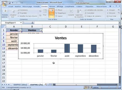 Excel 2007 Top 5 Des Chiffres Daffaires Avec Les Filtres Youtube