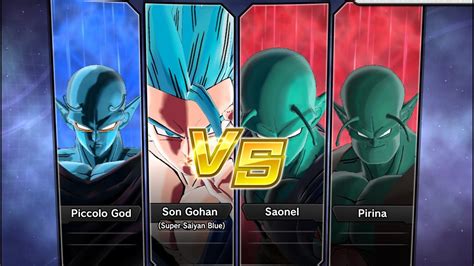 Xenoverse Requested Match Pc Gohan Ssjb Piccolo God Vs Saonel