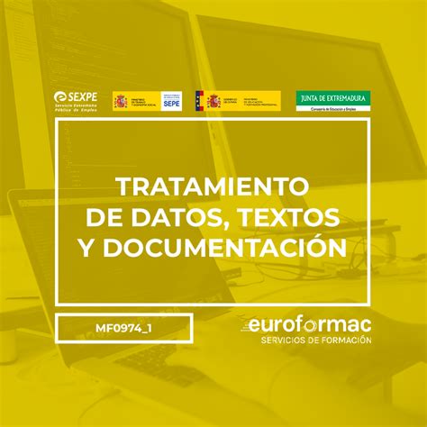 Curso gratuito TRATAMIENTO DE DATOS TEXTOS Y DOCUMENTACIÓN MF0974 1