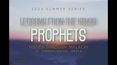 Minor Prophets Haggai YouTube