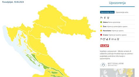 Upaljen Uti Meteoalarm Za Karlova Ku Upaniju Mogu I Grmljavinski