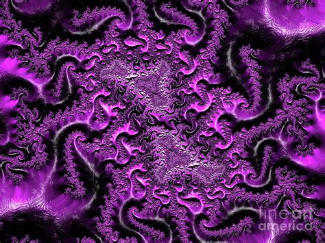 Purple Fire Digital Art By Elisabeth Lucas Pixels