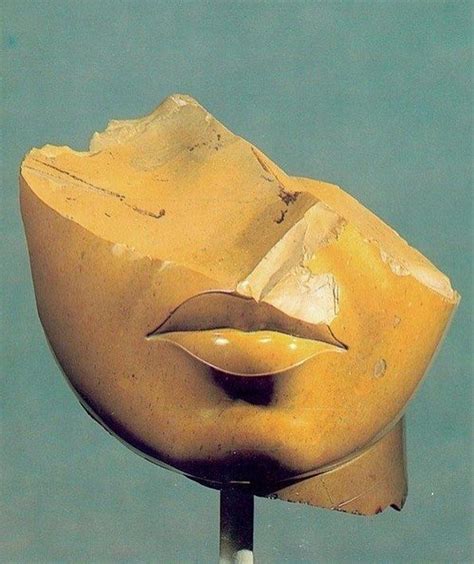 Fragment Of The Face Of A Queen Egypt Ca 1353 1336 Bce Yellow