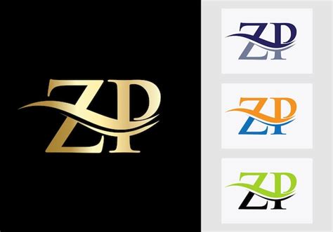 Premium Vector Letter ZP Logo Design ZP Logotype For Luxury Identity