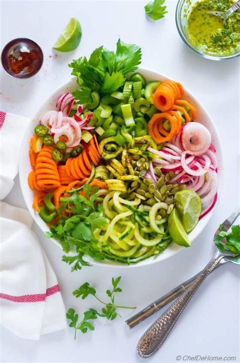 Celery Detox Salad With Cucumber And Zucchini Recipe