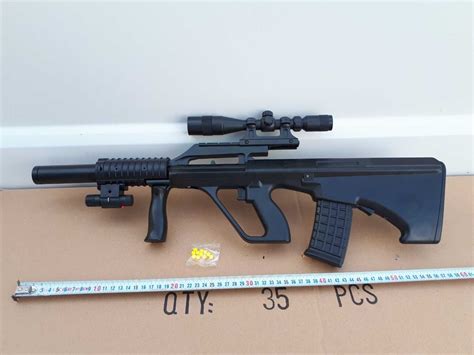 301В-1 Автомат на пластиковых пульках, с оптическим прицелом + лазер ...