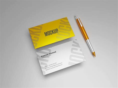 Premium Psd Elegant Business Card Mockup