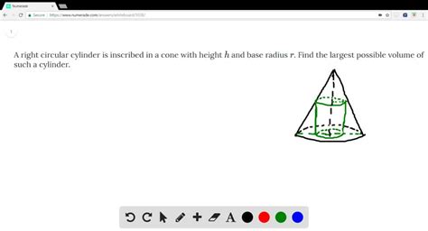 A Right Circular Cylinder Is Inscribed In A Cone With Height H And