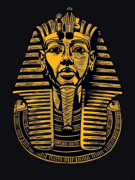 Egyptian Pharaohs Head Vector Illustration For Your Design Stock