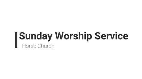 Sunday Worship Service18 06 2023 Youtube