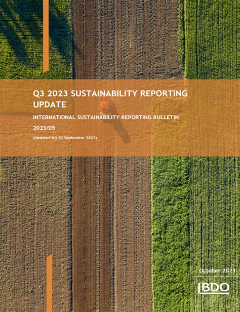 Isrb 2023 05 Q3 2023 Sustainability Reporting Update Bdo