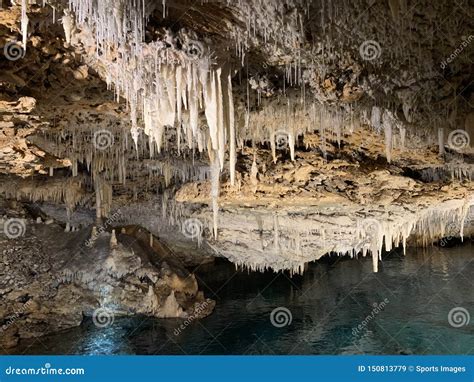 Gorgeous View Of Crystal Caves Of Bermuda Editorial Stock Image