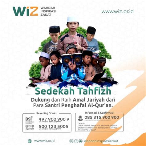 Sedekah Untuk Santri Penghafal Al Quran Wahdah Inspirasi Zakat