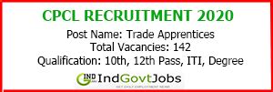 CPCL Recruitment 2022 Apply Online 72 Non Executive Vacancies