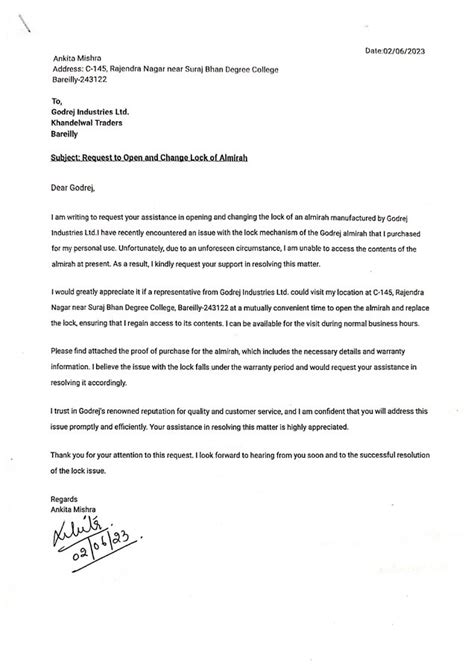 Godrej Interio — Almirah Complaint