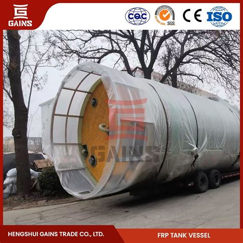 Gains Frp Chemical Bromine Tank Factory Fiberglass Frp Vessel China