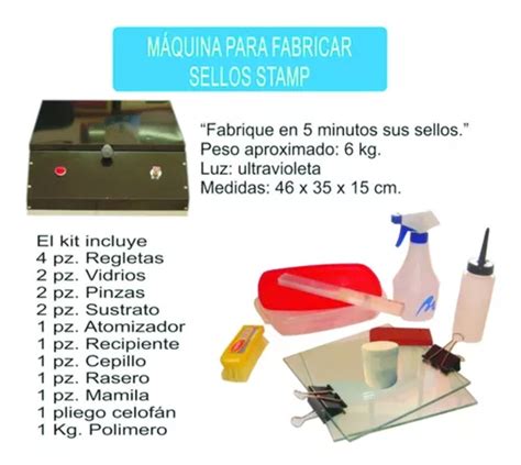 Maquina Para Fabricar Sellos De Polimero Kit Para Sellos