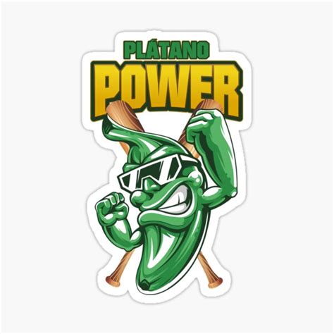 Platano Power Dominicana Baseball Team Support Sticker For Sale By