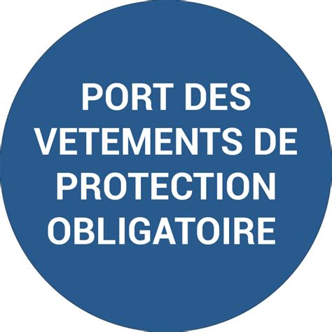 Pictogramme Port Des V Tements De Protection Obligatoire