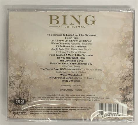 Bing At Christmas By Bing Crosby London Symphony Orchestra Cd