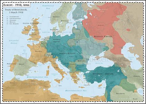 Europe 1918 April Treaty Of Brest Litovsk By Cyowari On Deviantart