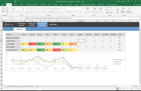 Planilha de Controle de Ligações em Excel - Planilhas Prontas