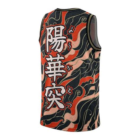 Sun Breathing 8th Form Flame Pattern Nba Jersey Saiyan Stuff