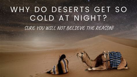 Why Do Deserts Get So Cold At Night Sure You Will Not Believe The