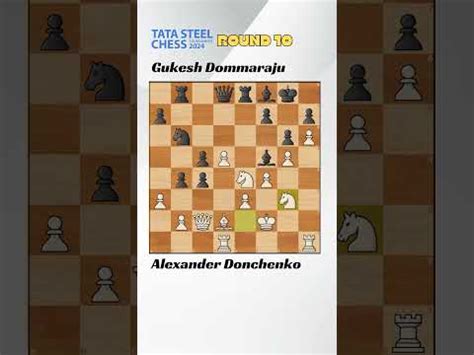 Alexander Donchenko Vs Gukesh Dommaraju Tata Steel Chess Tournament