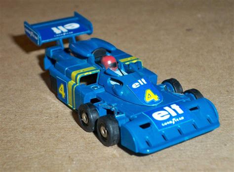 Vintage Aurora Afx 6 Six Wheel Elf F 1 Blue 4 Ho Slot Car Body Tyrell