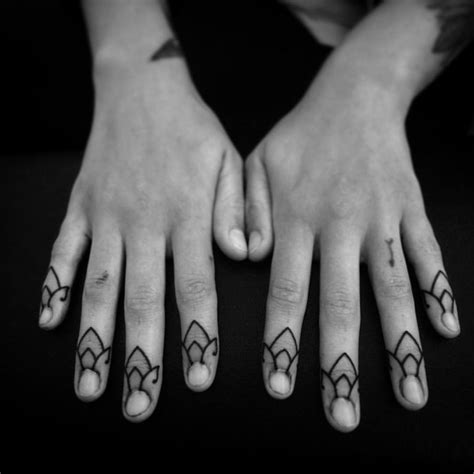 Finger Tattoos By Rikamau Tattoogrid Net