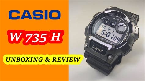 Casio W H Review Time Date Vibration Alarm Alert Settings